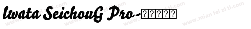 lwata SeichouG Pro字体转换